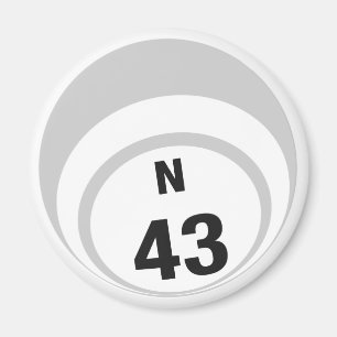 För bollkyl för bingo N43 magnet