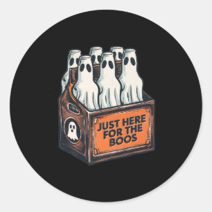 För boos Halloween 6 Pack Sprit Ghost Beer Bot Runt Klistermärke