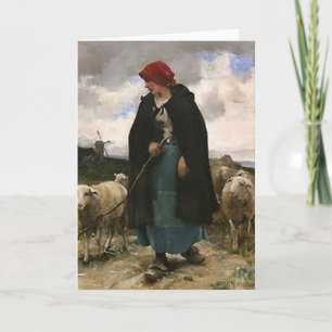 "För ~BorderCollie för shepherdessen " kort för