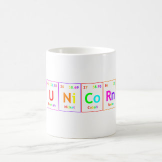 För bordinslag för UNiCoRn periodisk färg för Kaffemugg