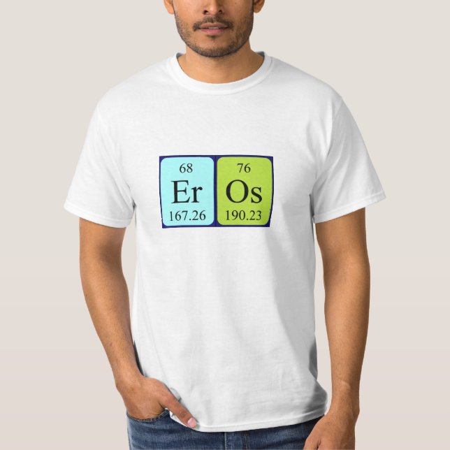 För bordnamn för Eros periodisk skjorta Tee Shirt (Framsida)