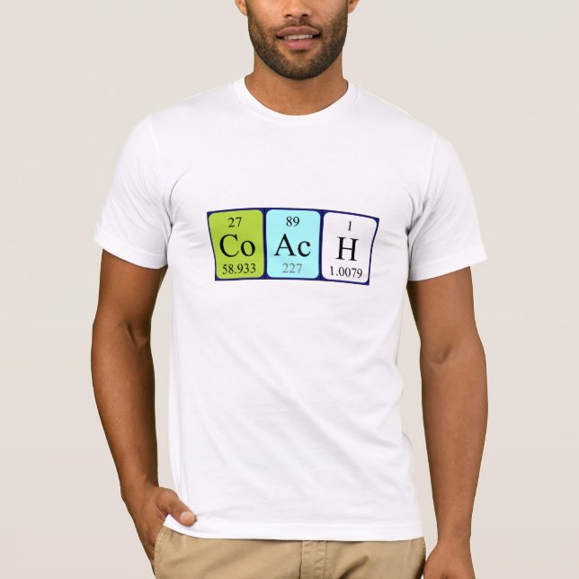 För bordnamn för lagledare periodisk skjorta t-shirt (Framsida)