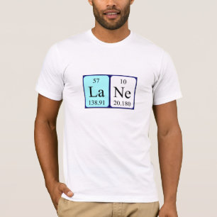 För bordnamn för Lane periodisk skjorta T Shirt
