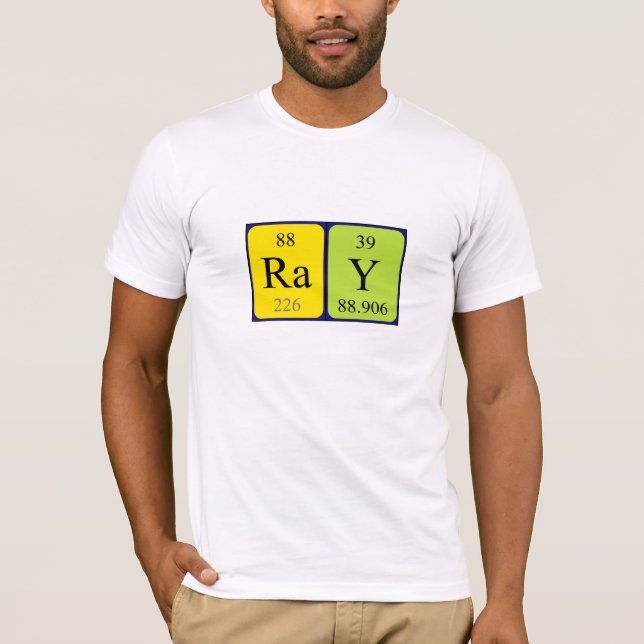 För bordnamn för stråle periodisk skjorta tee shirt (Framsida)