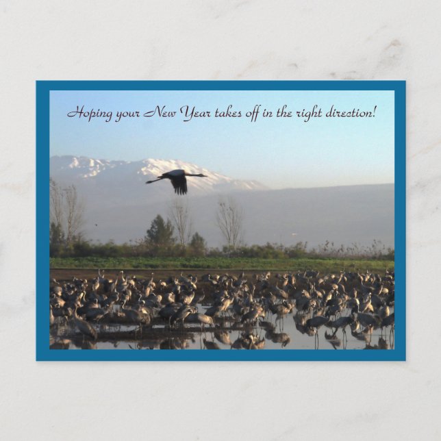 För börjanbrunn för nytt år vykort (Framsida)