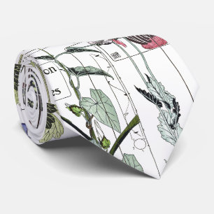 För botanikblomma för art nouveau fransk Tie för Slips