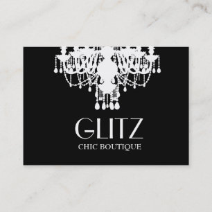 För Boutiquevit för Glitz 311 ljuskrona Visitkort