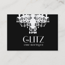För Boutiquevit för Glitz 311 ljuskrona Visitkort