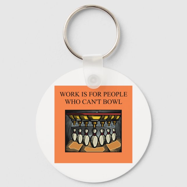 för bowlingfanatiker nyckelring (Framsida)