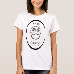 För Bratschildfree för katter inte t-skjorta fö Tee Shirt