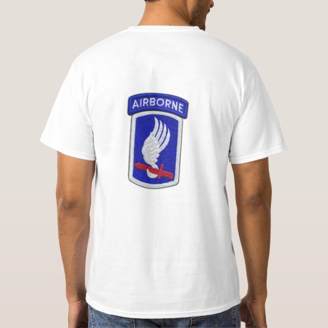 För brigadveteran för armé 173. luftburna vets t-shirt (Baksida)