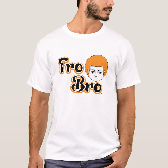 För Bro - orange & svart Tee Shirt (Framsida)