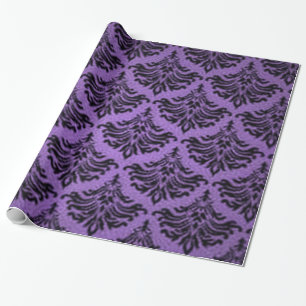 För Brocadelilor för Retro vintage damastast sva Presentpapper