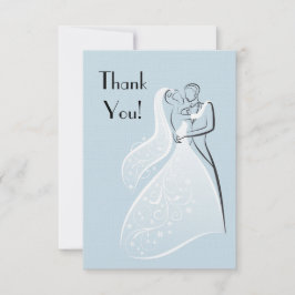 För bröllopdansare för blått Retro tack