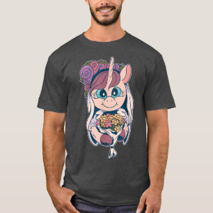 För bröllopet för enhörningsbruden och gifta sig  t shirt