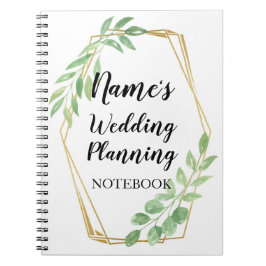 För brölloplöv för anteckningsbok guld- ram för