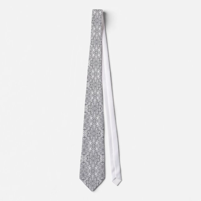 För bröllopnacke för silver metallisk Tie Slips (Framsida)