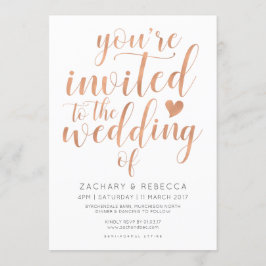  för bröllopsinbjudan ro Guld Inbjudningar