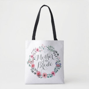 För brölloptoto för budens mamma elegant blom- Ba Tygkasse