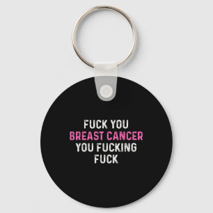 För bröstcancer Funny bröstcancermedvetenhet Nyckelring