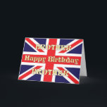 För Brother, ett födelsedagskort med Union Jack Kort<br><div class="desc">En Union Jack flagga gör ett underbart kort för en pappa som tjänar sitt land.</div>