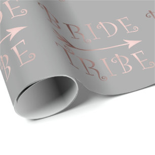 för brudstam för elegant faux rosa guld- design presentpapper