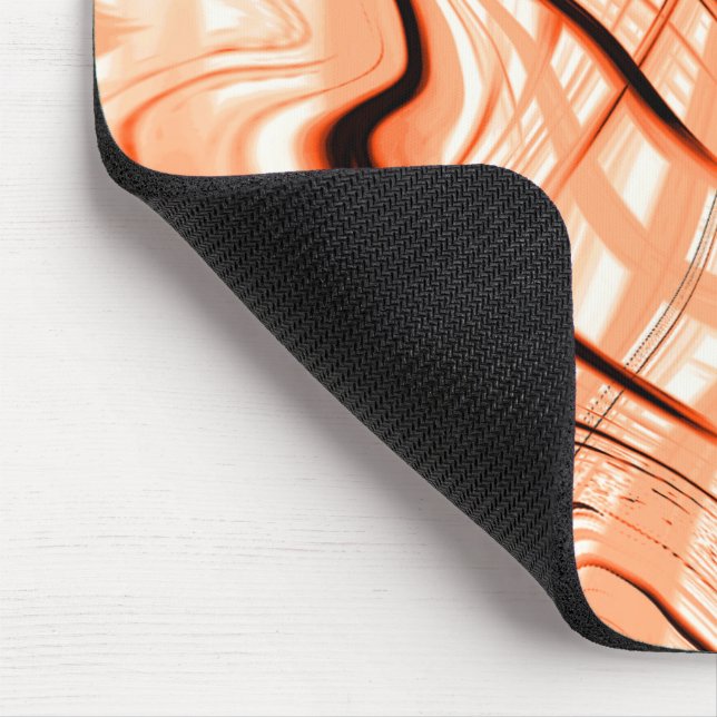  för bruna vågigt-linjer i olika riktningar musmatta (Hörn)