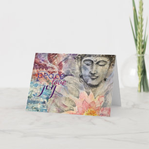 För Buddha för fredkärlekglädje kort för hälsning