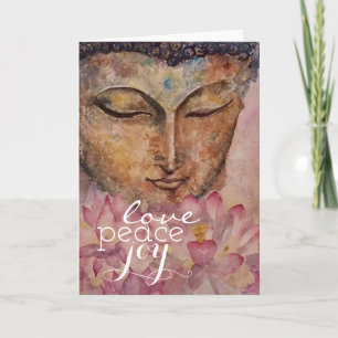 För Buddha för kärlekfredglädje kort för hälsning
