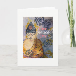 För Buddha för kärlekfredglädje kort för hälsning