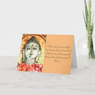 För Buddha för Rumi kärlekcitationstecken kort för