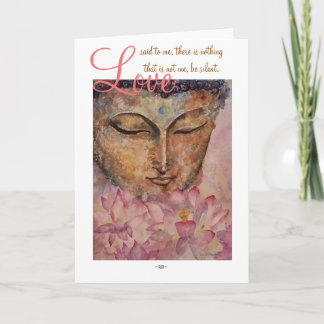 För Buddha för Rumi kärlekcitationstecken kort för