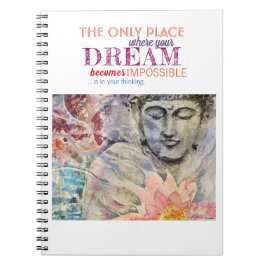För Buddha för Zeninspirationcitationstecken Anteckningsbok