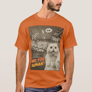 För buff för att fluffa – Gym Katt Selfie T Shirt