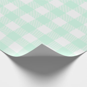 För buffelkontroll för Mint grönt mönster Presentpapper