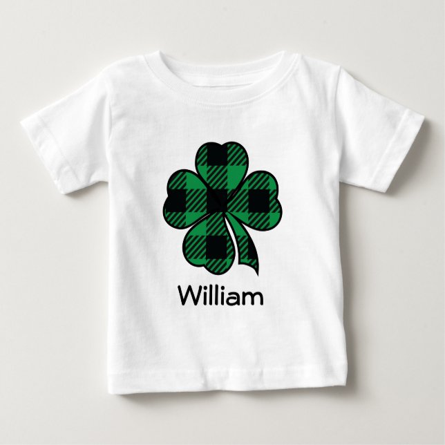 För buffelpläd för St Patricks irländsk T-tröja T Shirt (Framsida)