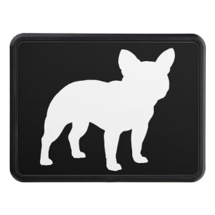 För bulldoggSilhouette för vit fransk Frenchie Dragkroksskydd