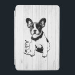 För bulldoggvalp för personlig fransk plocka din iPad mini skydd<br><div class="desc">Gulligt grafiskt av en fransk bulldoggvallmo mot lantlig wood bakgrundsdesign med anpassadetext/namn/märka med sina initialer/monogramen. Du kan ta bort bakgrunden avbildar och tillfogar lätt spelar ingen roll färg som du gillar: Klicka på skräddarsy som den, klickar button> på bästa på Edit > den Background> A menyn av ska färger kommer...</div>