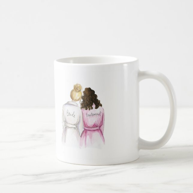 För bullebruden för den TOMMA TILLBAKA muggen Kaffemugg (Höger)