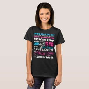 För byggnadsarbetarefru för offer äkta kärlek tee shirt