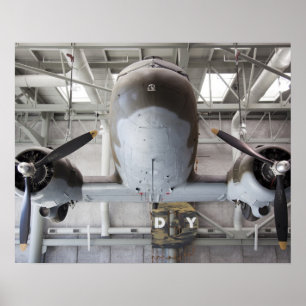 För C-47Dakota för världskrig två flygplan Poster