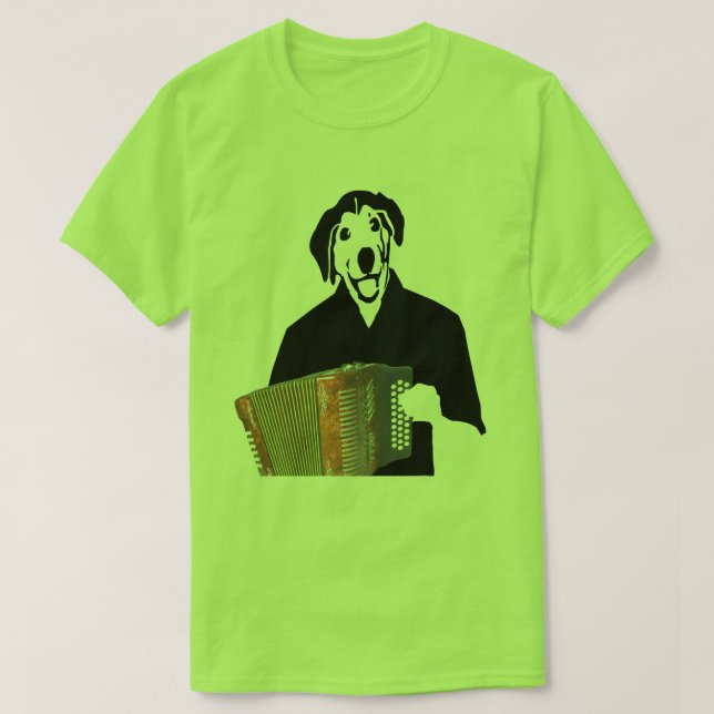 För Cajun för dragspels- hundspelare rolig skjorta T Shirt (Design framsida)