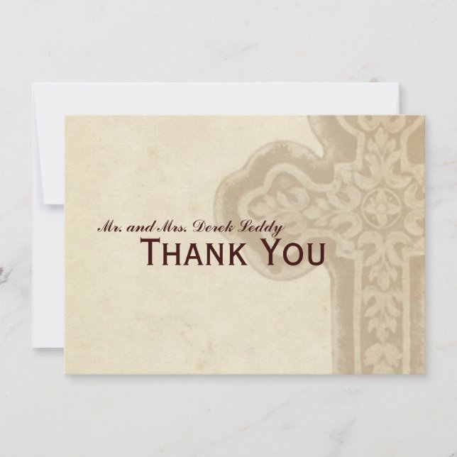 För Celtickor för antikvitet brunt tack Kort (Framsida)