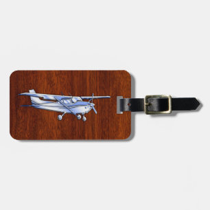 För Cessna för flygplanklassikerkrom mahogny flyg Bagagebricka