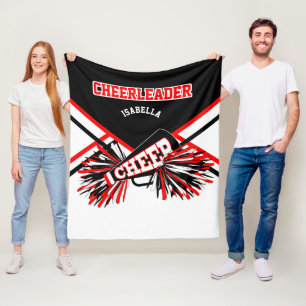 För Cheerlead 📣- Red, White & Black 2 Fleecefilt