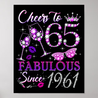 För Cheers 65 Fantastisk Sedan 1961 Poster