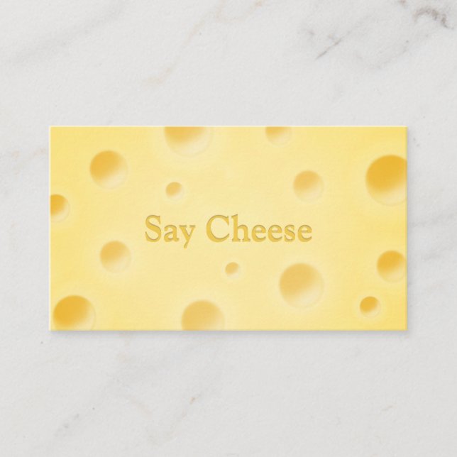 För Cheesy Kids Photographer & Party Planner Visitkort (Framsida)
