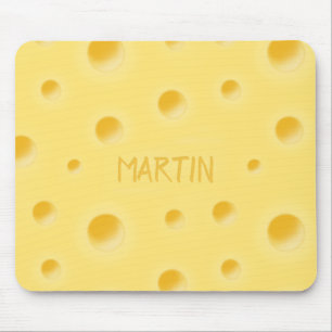 För Cheesy! Schweizisk ost Personlig Namn Musmatta