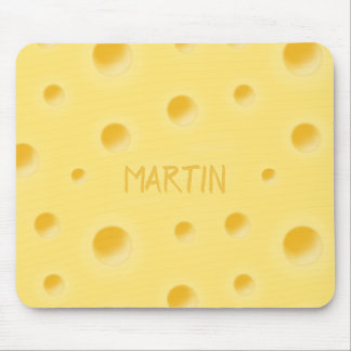 För Cheesy! Schweizisk ost Personlig Namn Musmatta