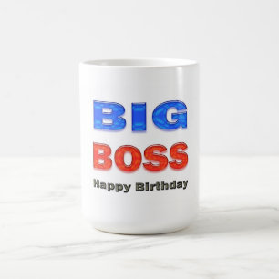 För cheffödelsedag för grattis på födelsedage kaffemugg